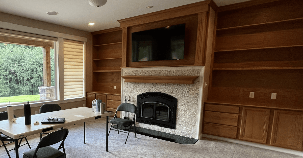 We’re so excited to share details from The Ravensdale House: Living Room — one of our favorite interior design + remodeling projects in Ravensdale, Washington. 