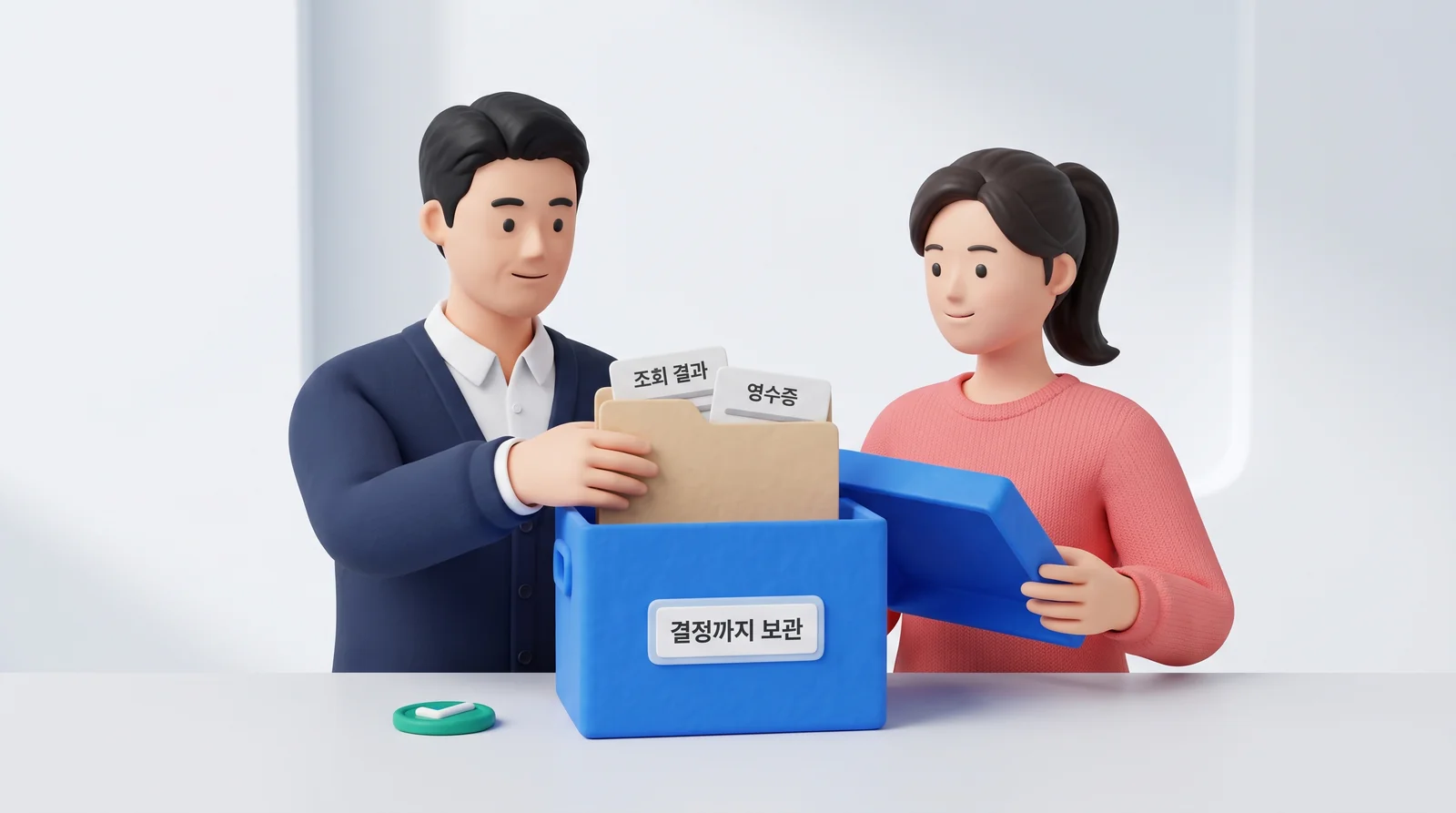 상속세 신고 후 세무서 결정 때까지 조회 결과와 영수증을 보관하는 상속인
