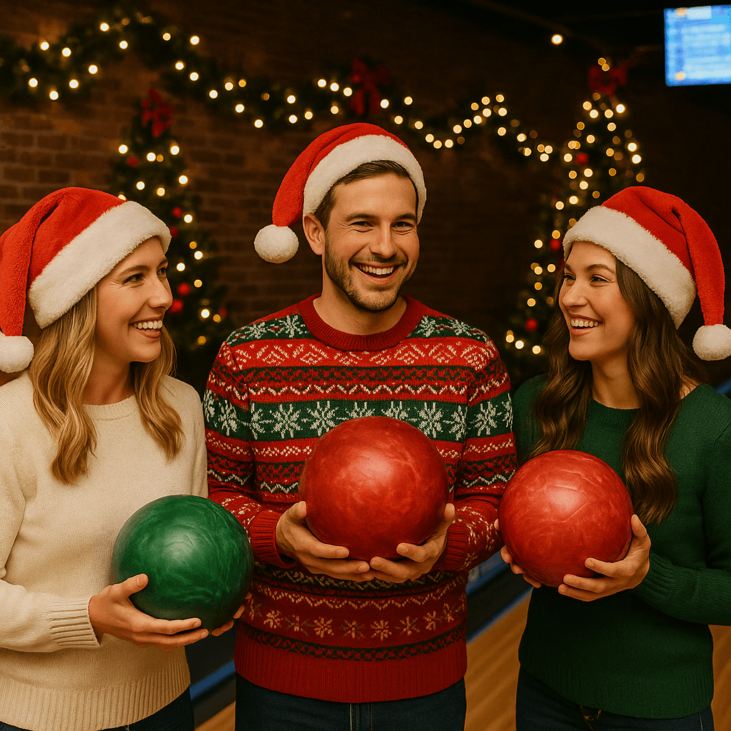 Christmas bowling