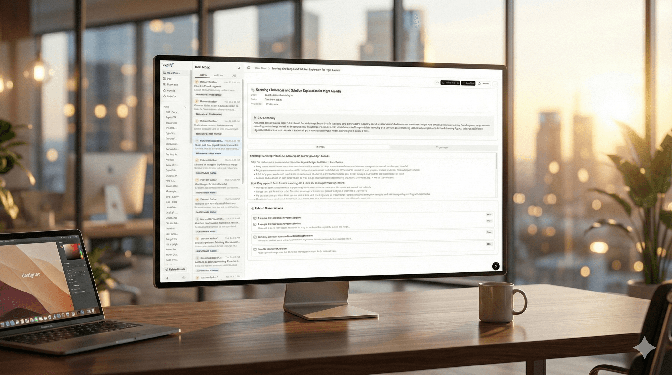Topiq Sales Dashboard on a Mac