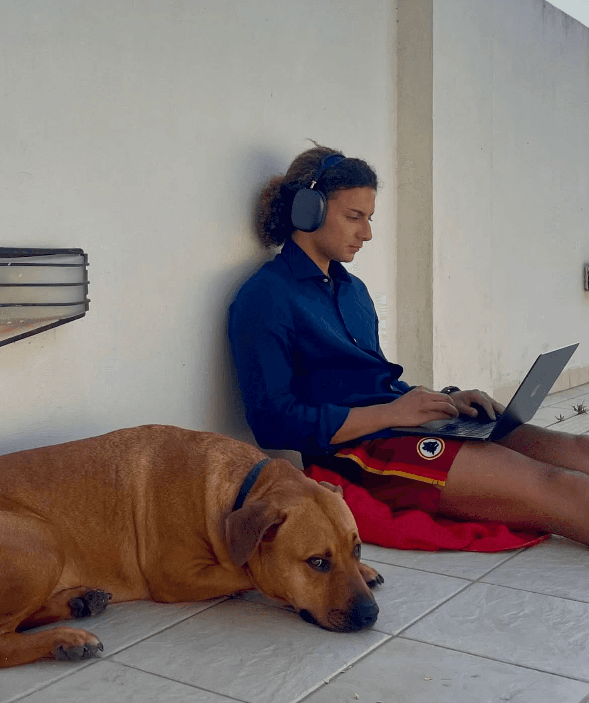 Photo of ryan and jacks (dog)