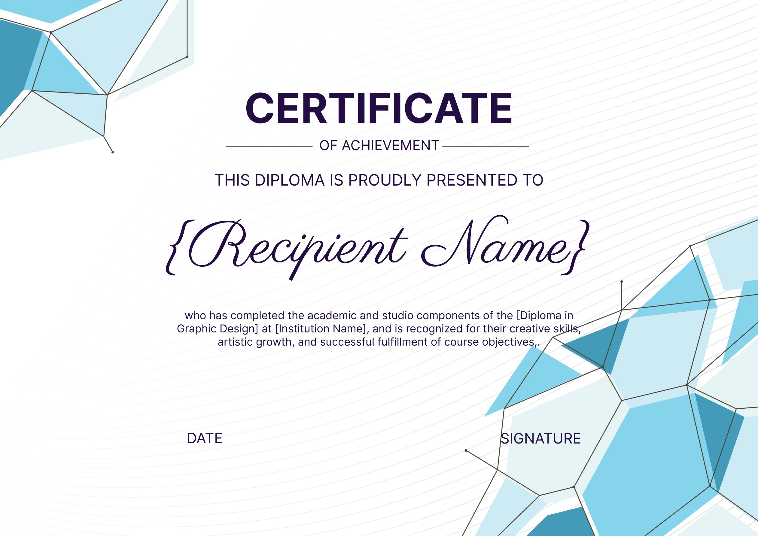 Wauld - Formal and modern diploma certificate template