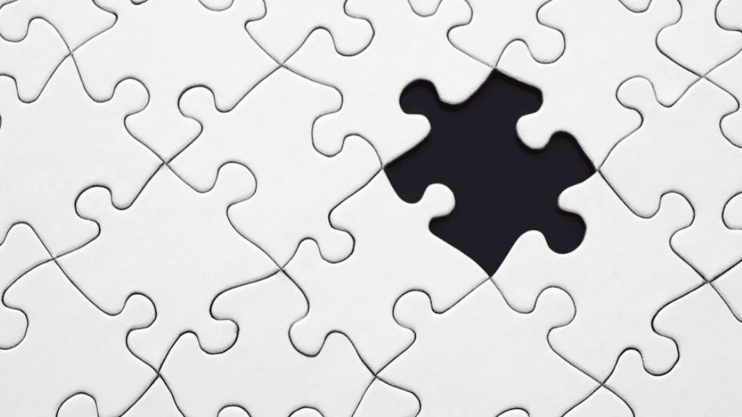 Puzzle avec pièce manquante