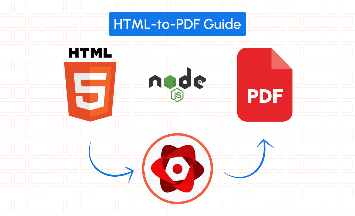 html to pdf guide using react-pdf