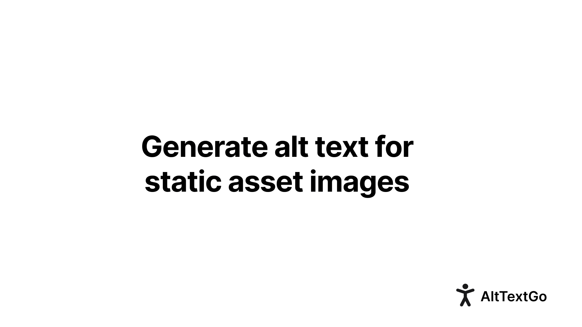 how to generate alt text for static asset in Framer