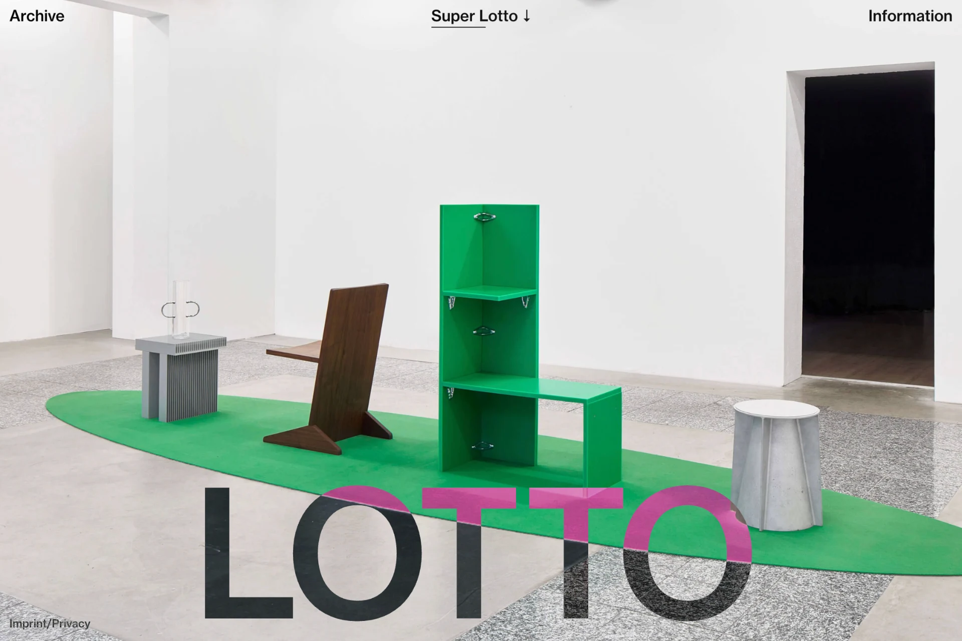Screenshot of Lotto Studio website
