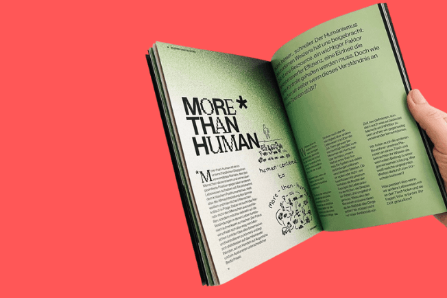 Broschüre Temporal Ecospheres, More than Human, Text von Sarah Minet