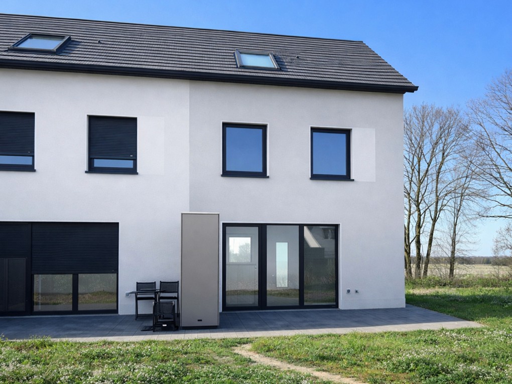 modern house with big windows