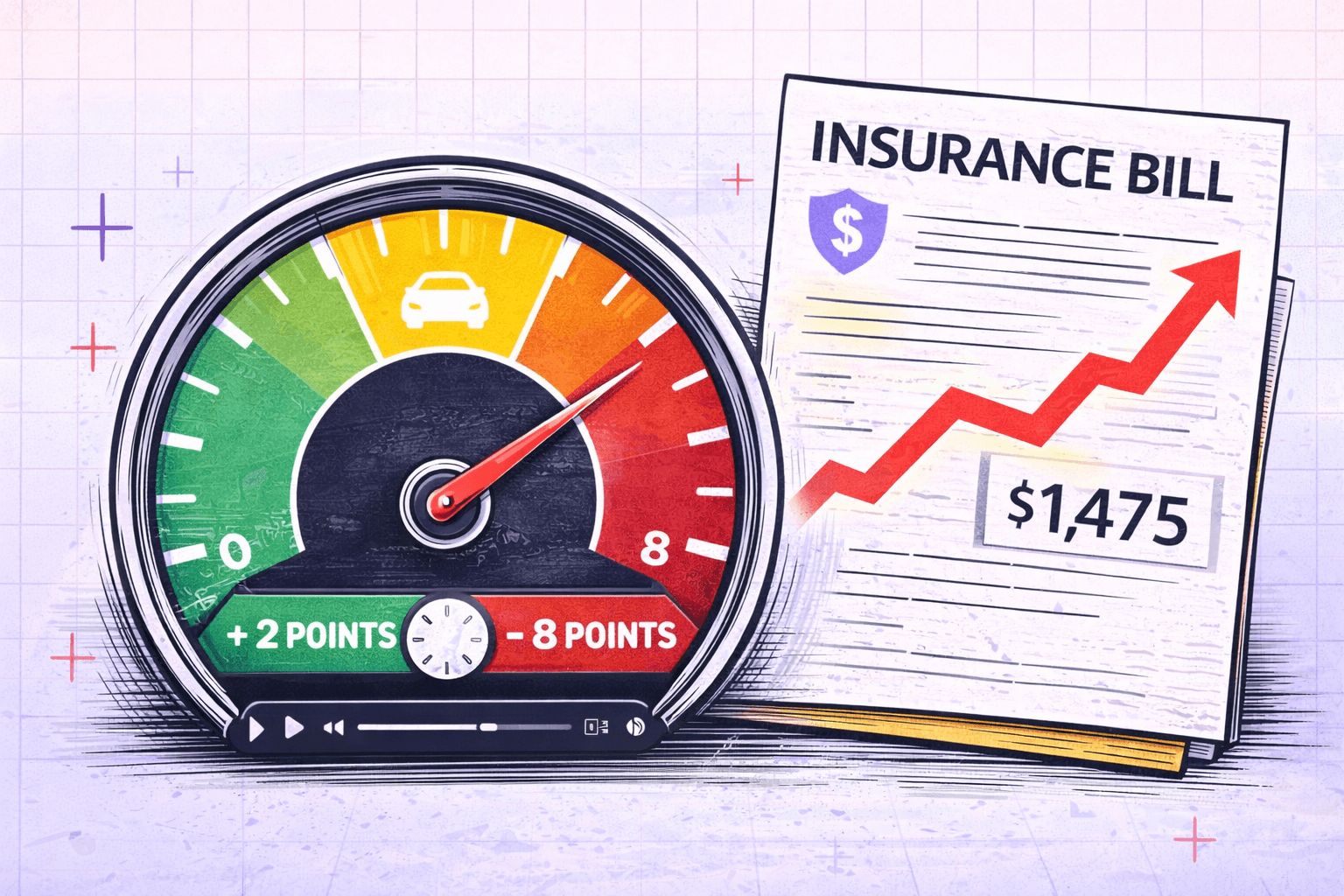 Virginia speeding ticket points fines insurance impact
