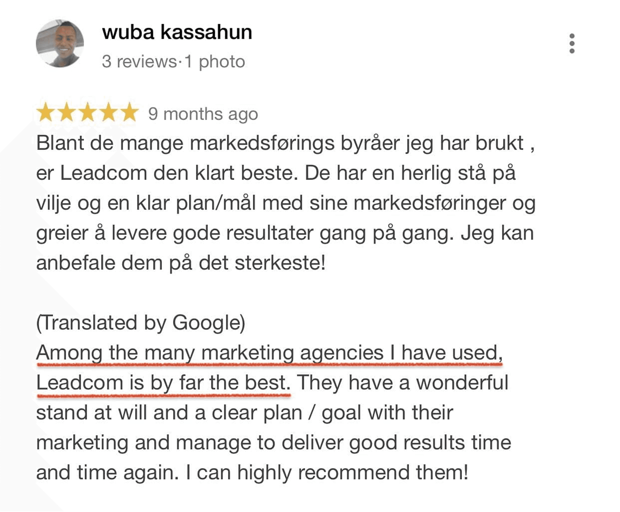 Review Screenshot
