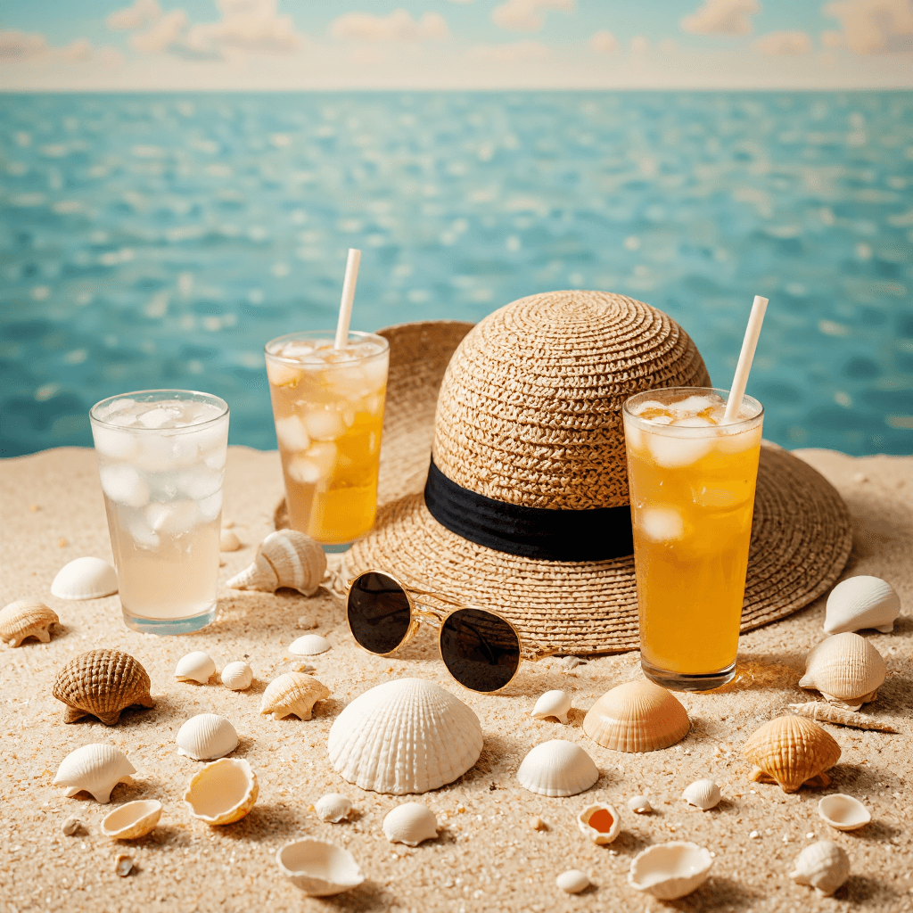 product photography of beach accessories