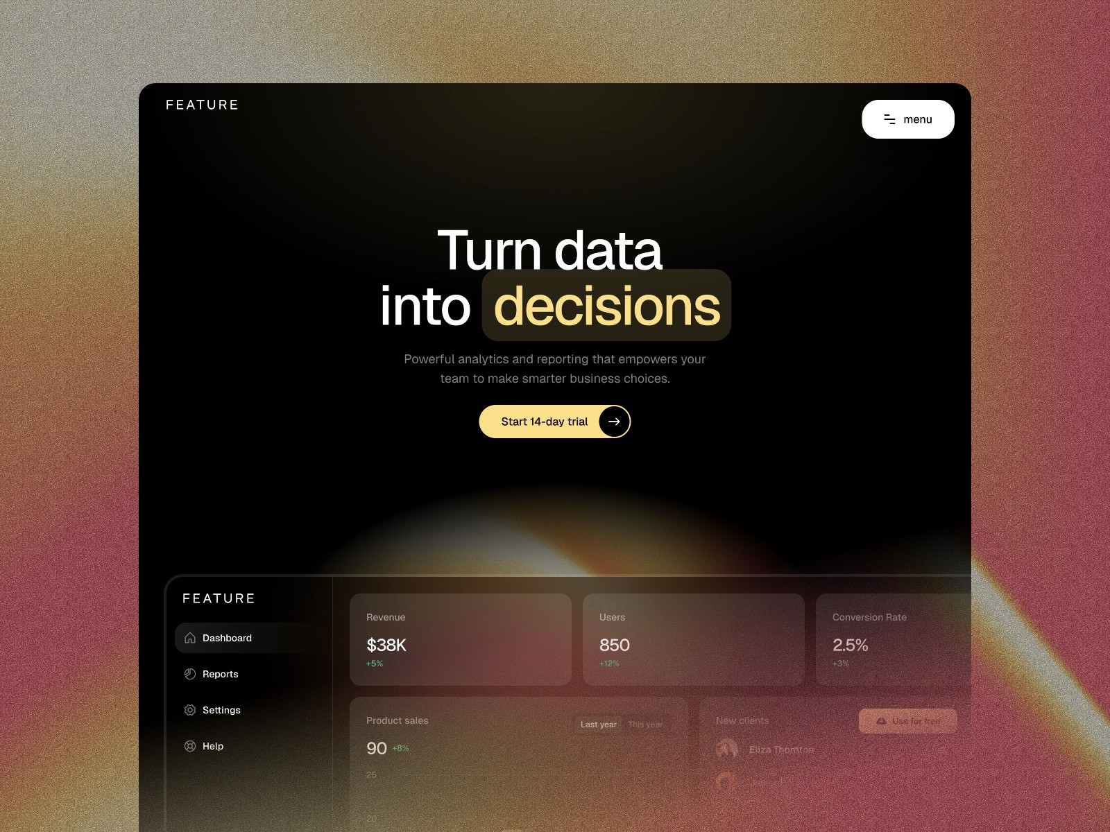 SaaS & AI Framer template