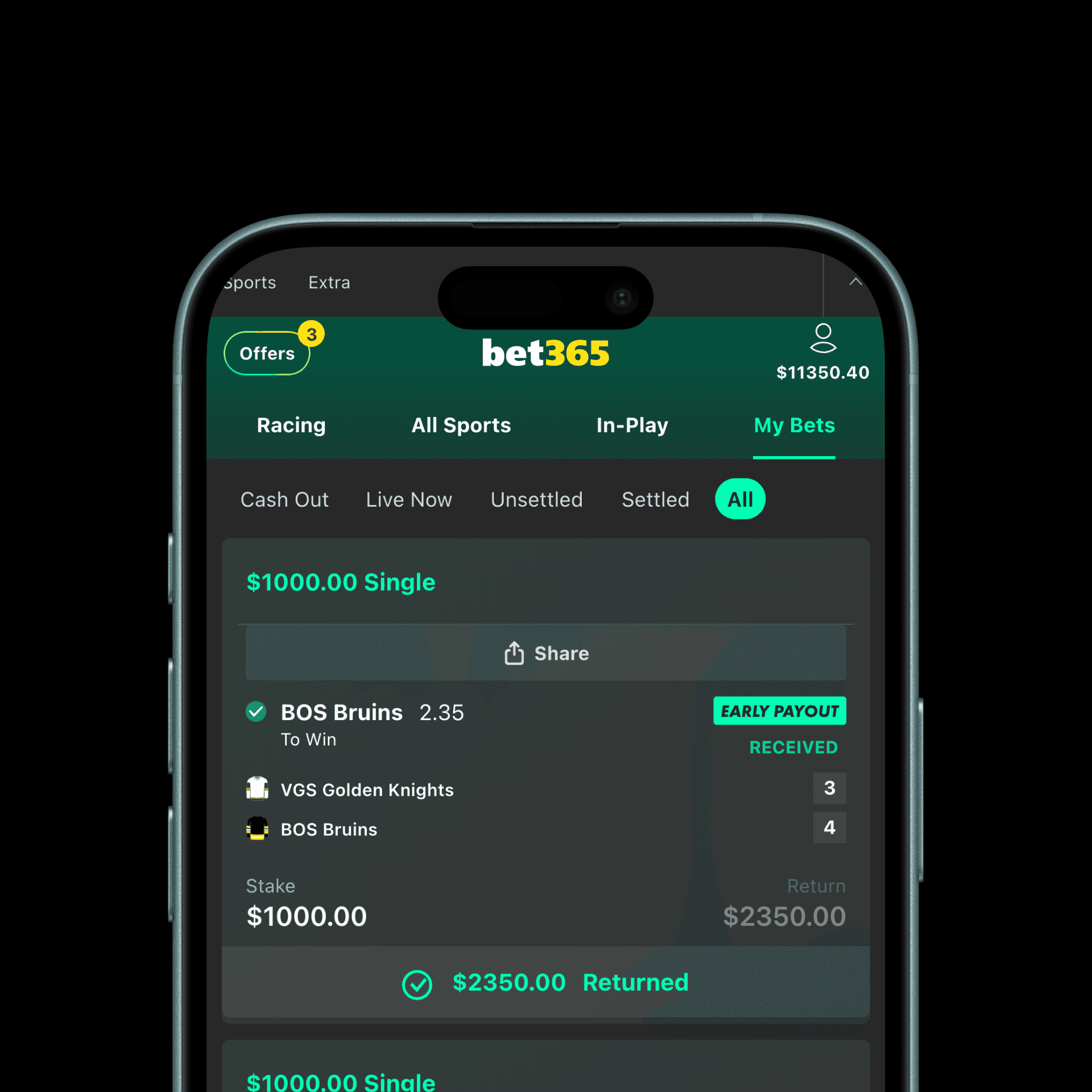 Daily limit card showing $2,500 spent, representing 12.5% of the total limit