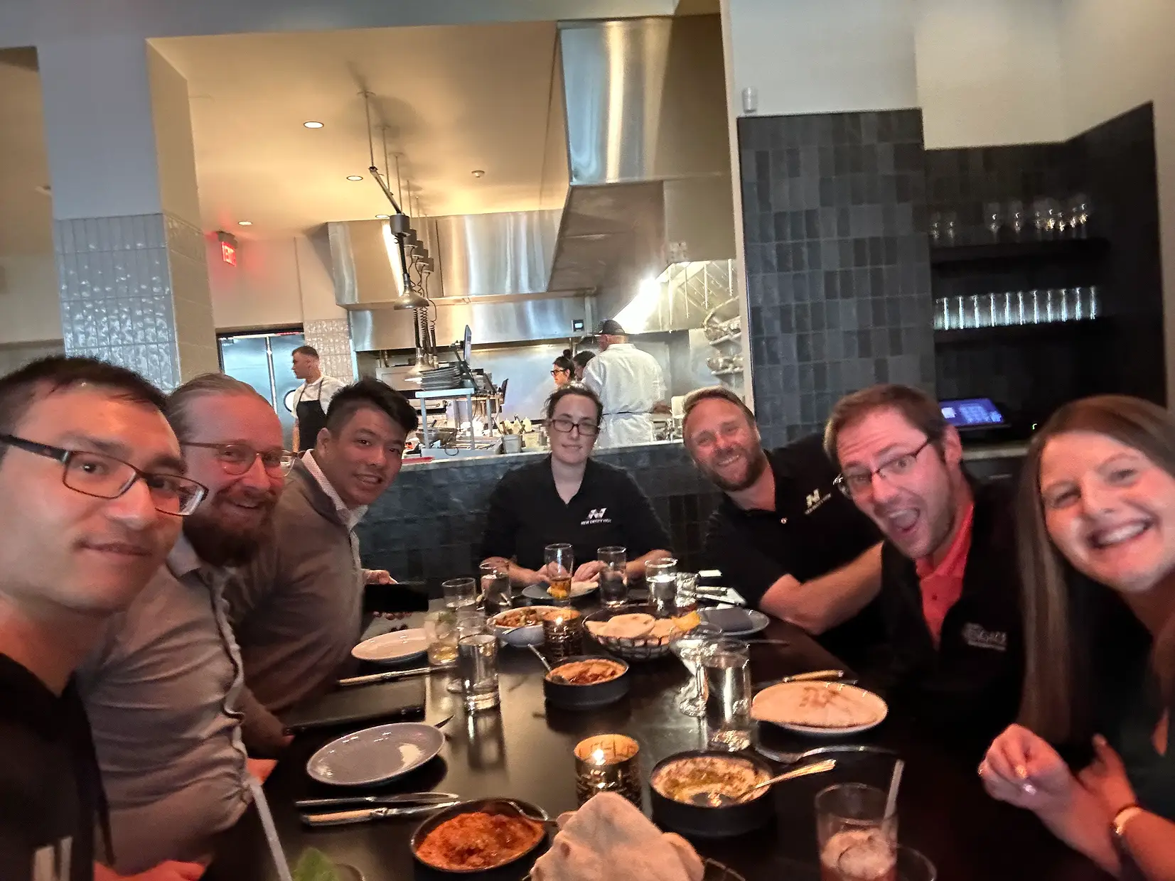 New Entity HCM Team Photo at dinner