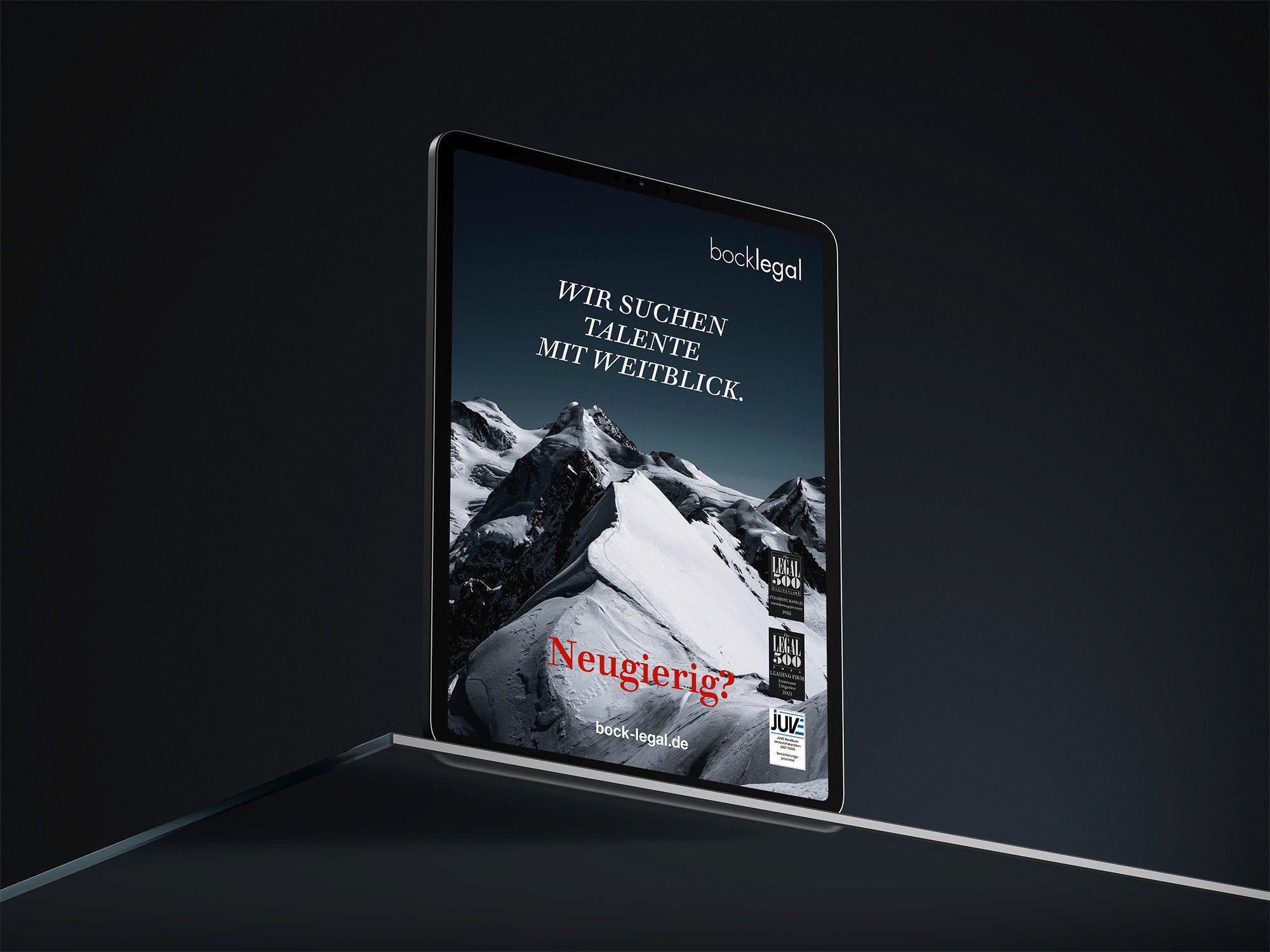 Anzeigen Kampagne für Anwaltskanzlei