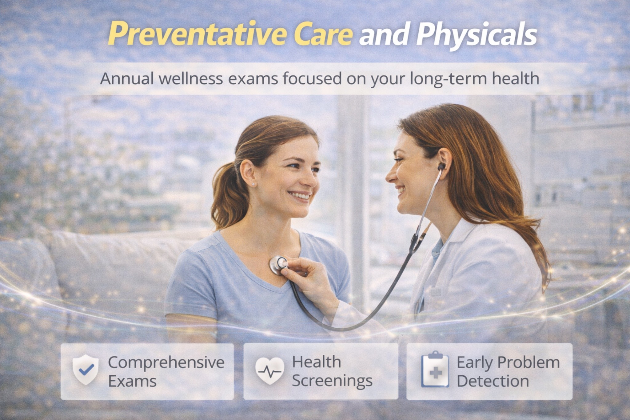 Annual physical and preventive care screening at Quality Care DPC