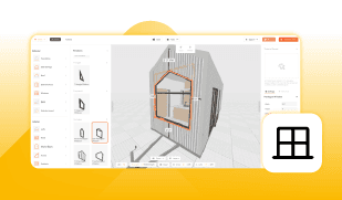 Angled Windows in 3D Tiny House Designer