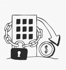 Illustration denotes Qualified buyers or investors matched quickly