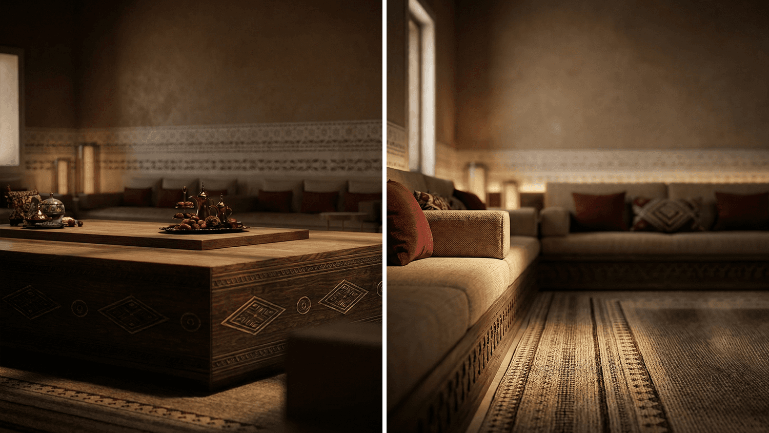 Interior render sitting area