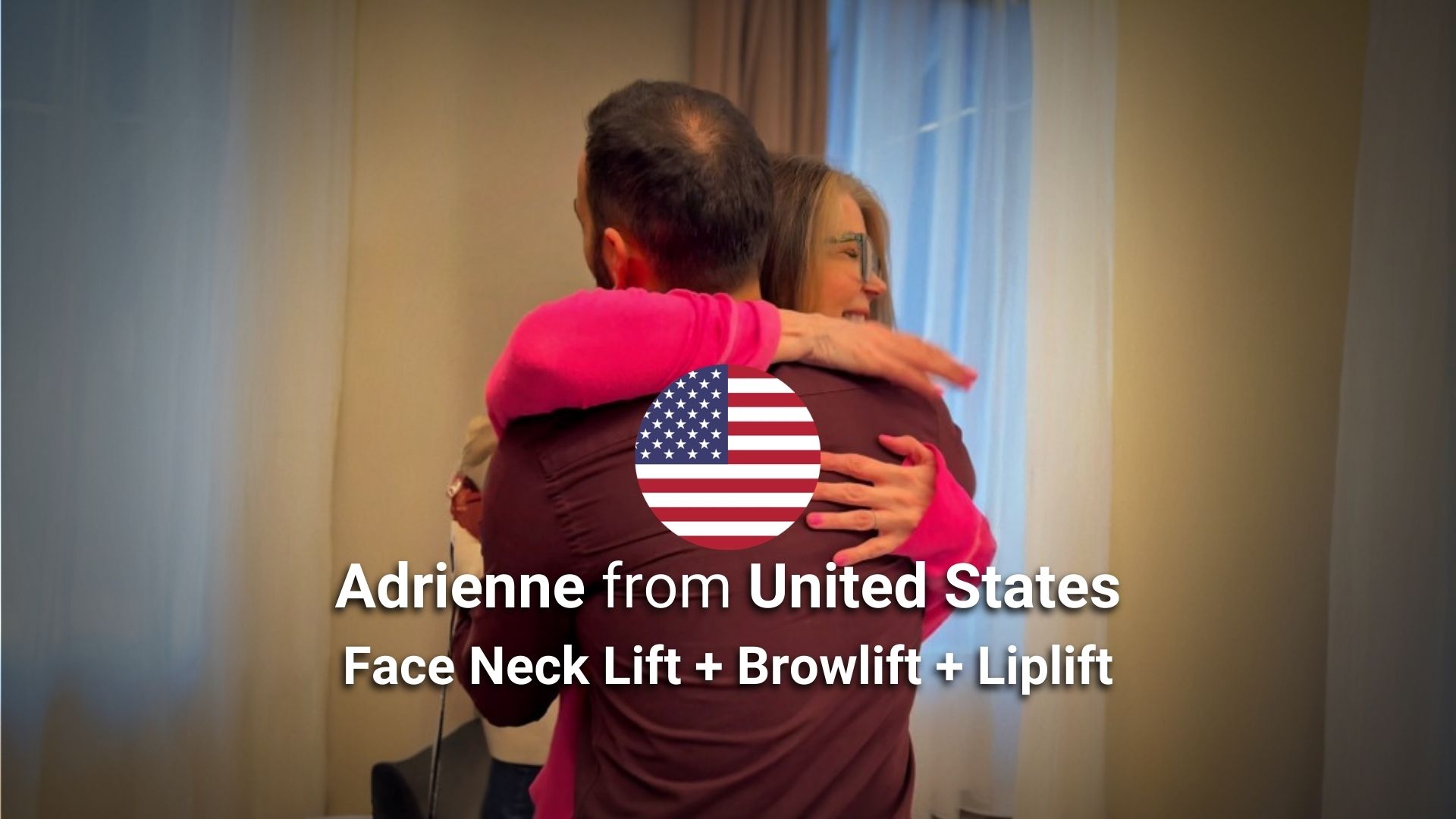 face and necklift patient from United States with Dr CBS