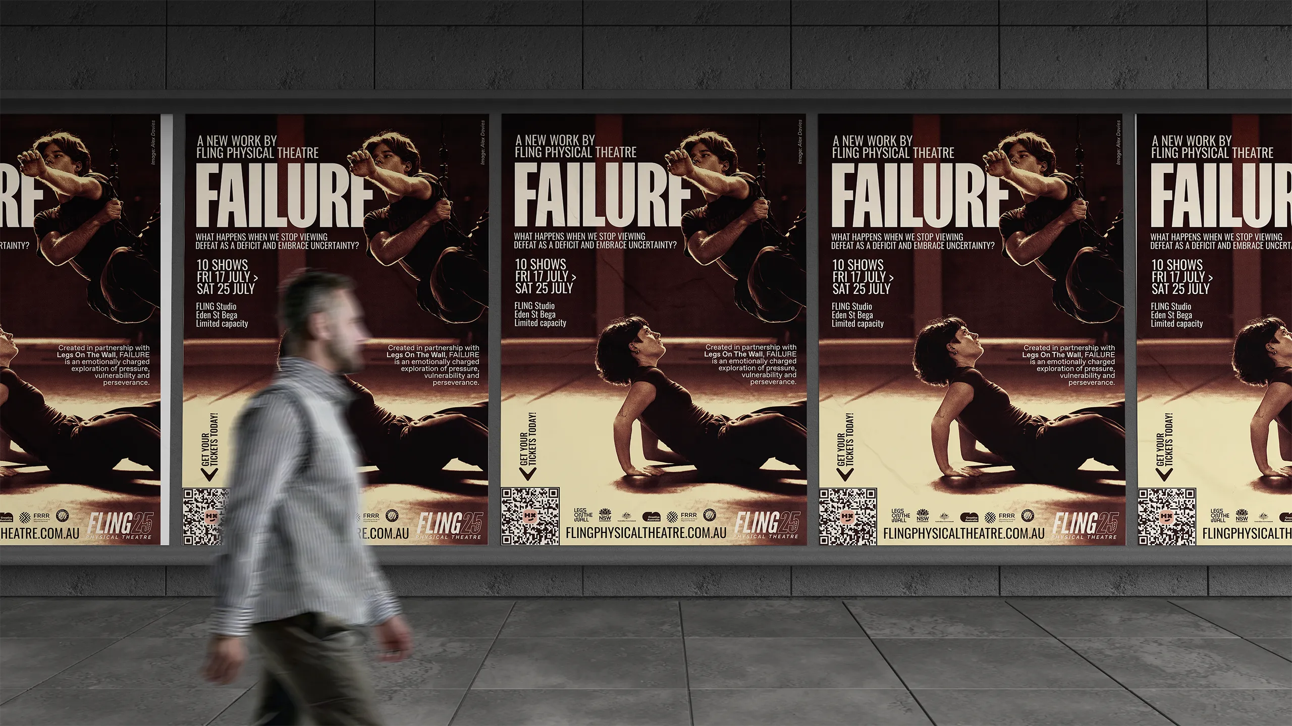 Four Winds program poster design with brand template and typography.