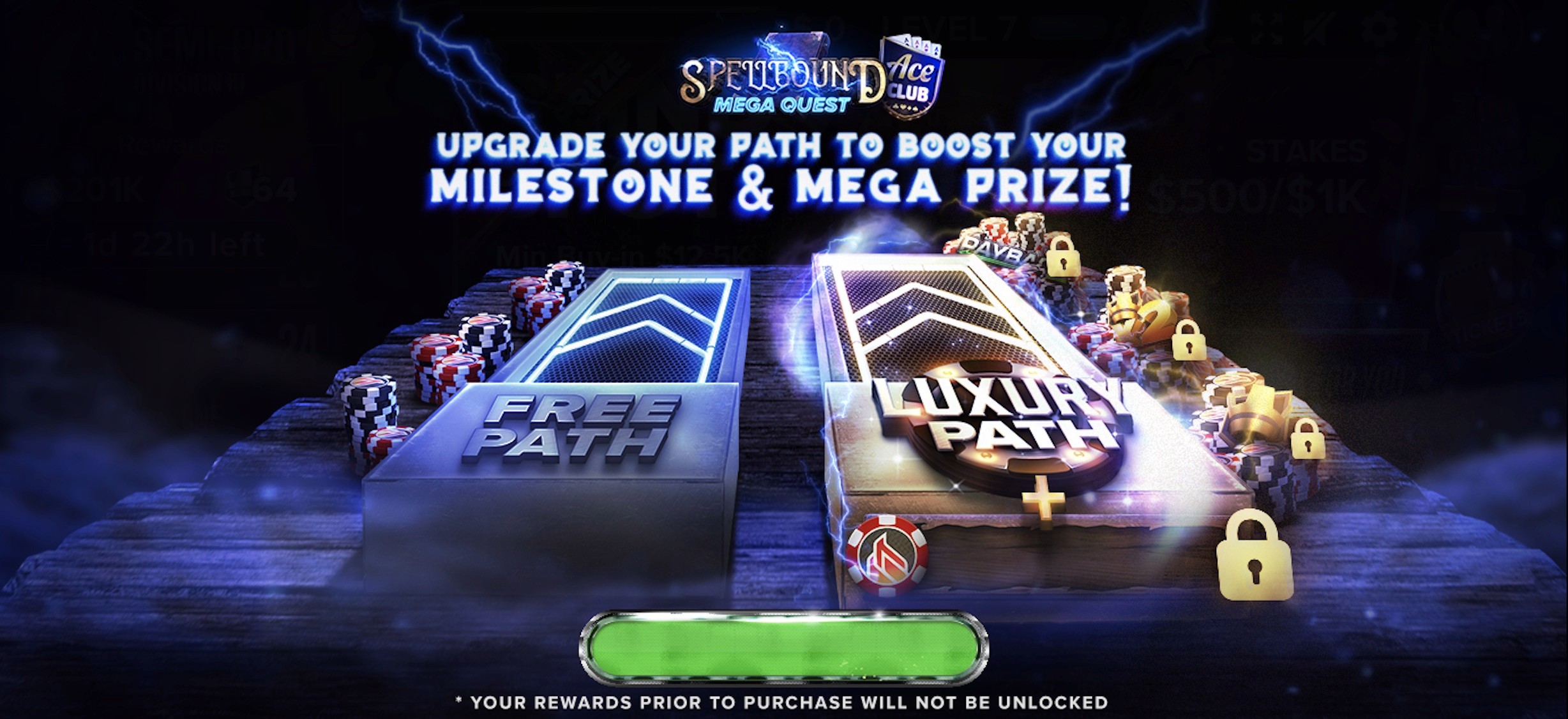 Spellbound progression event and experience in the theme of magic.