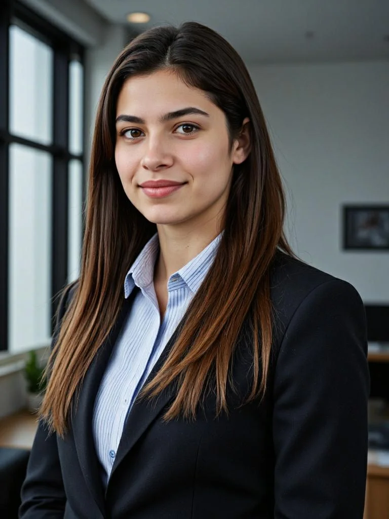 ai free headshot generator, Asian female resume photo