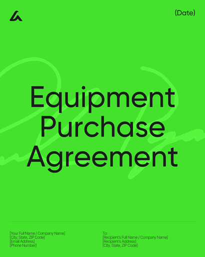 Equipment Purchase Agreement