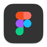 Figma logo in portfolio UI design by Justin Grasio highlighting creative workflow tools