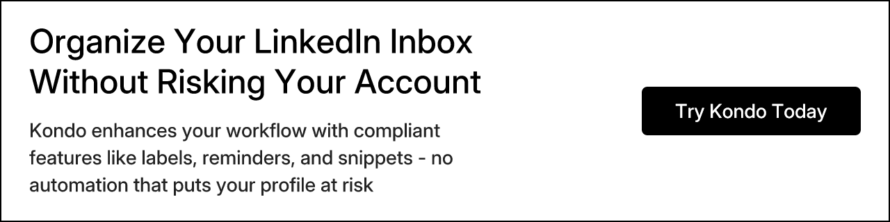 Organize Your LinkedIn Inbox Without Risking Your Account