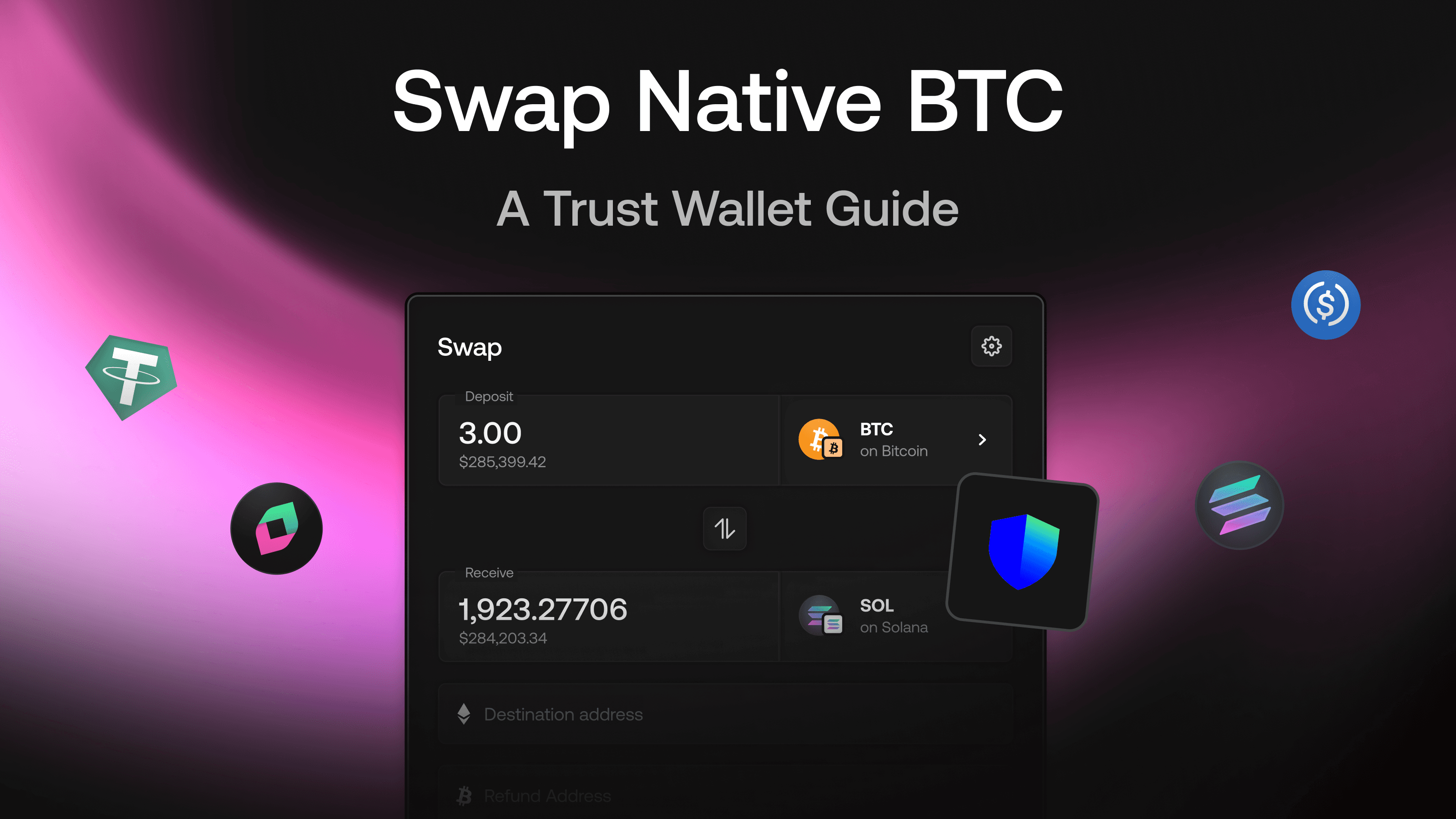 How to Swap Native BTC with Trust Wallet Using Chainflip