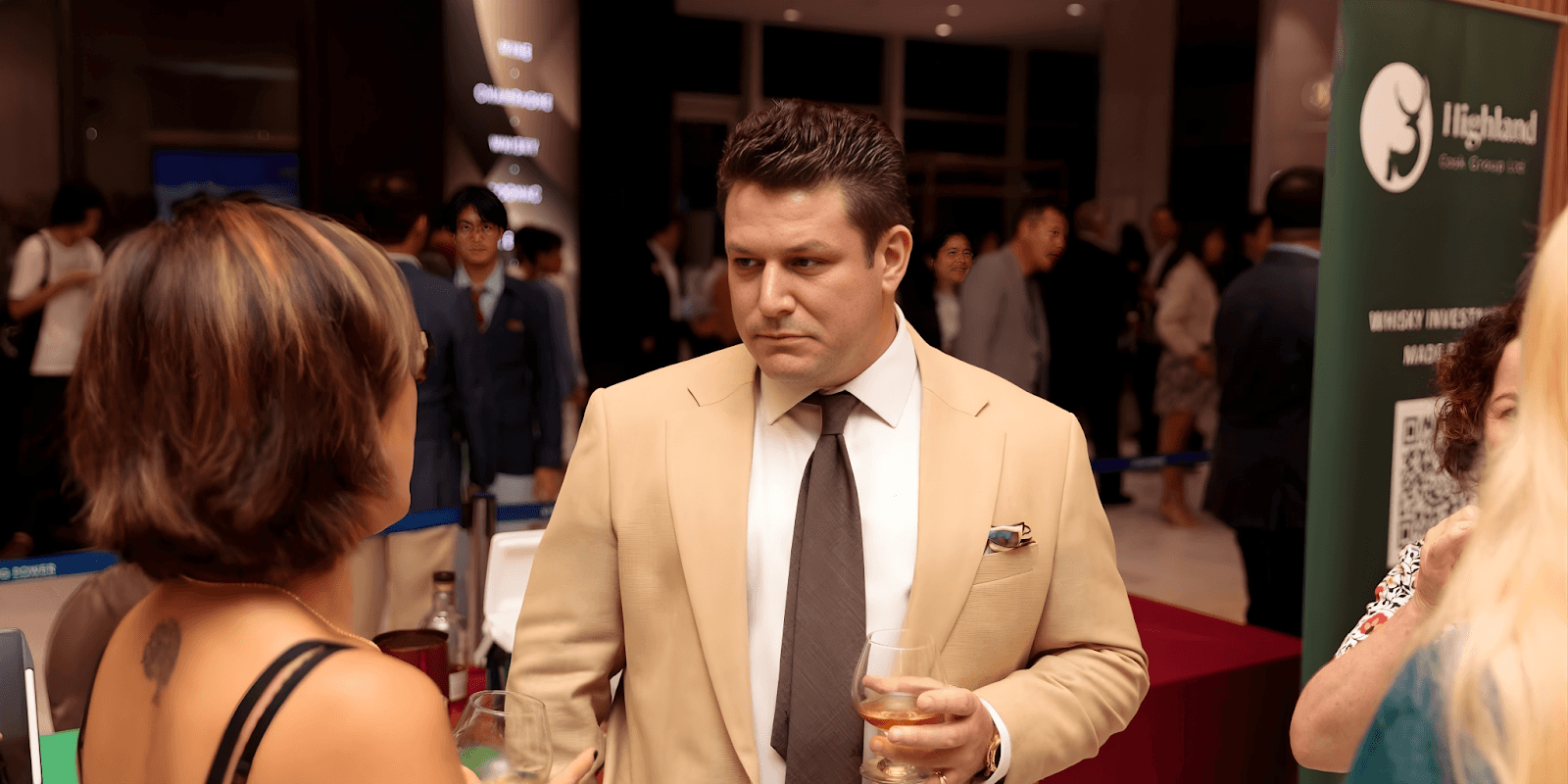 Garnet Harrison, CEO of Pierre Rouge Capital, at an event discussing carbon credit arbitrage and investment opportunities.