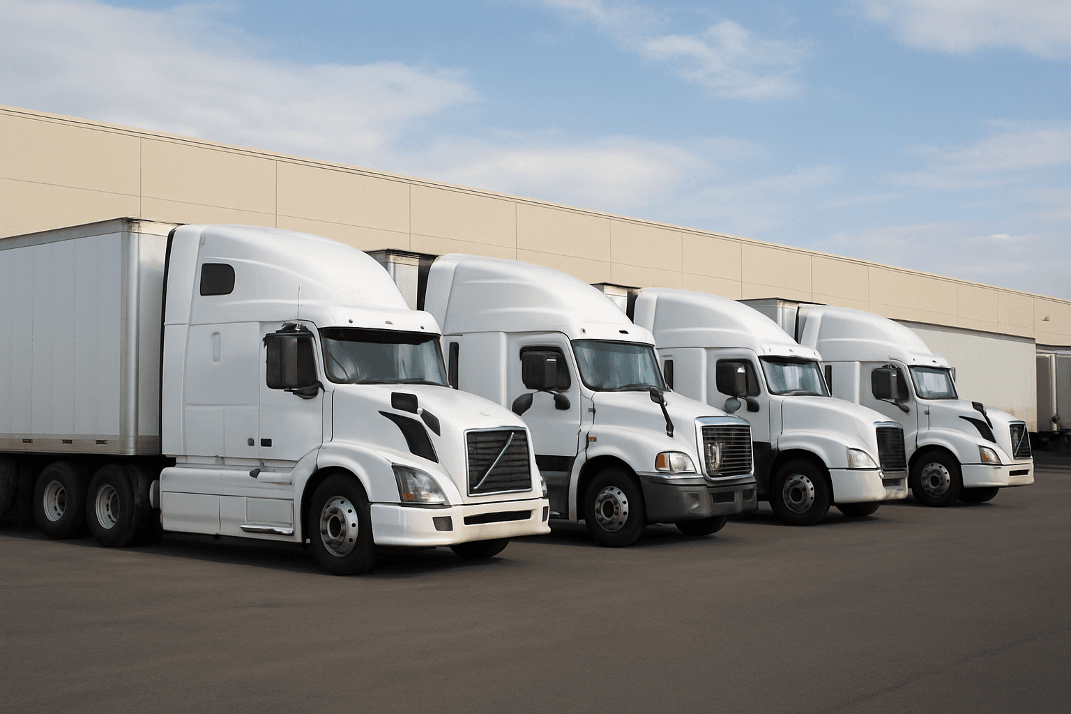 Trucks ready to go