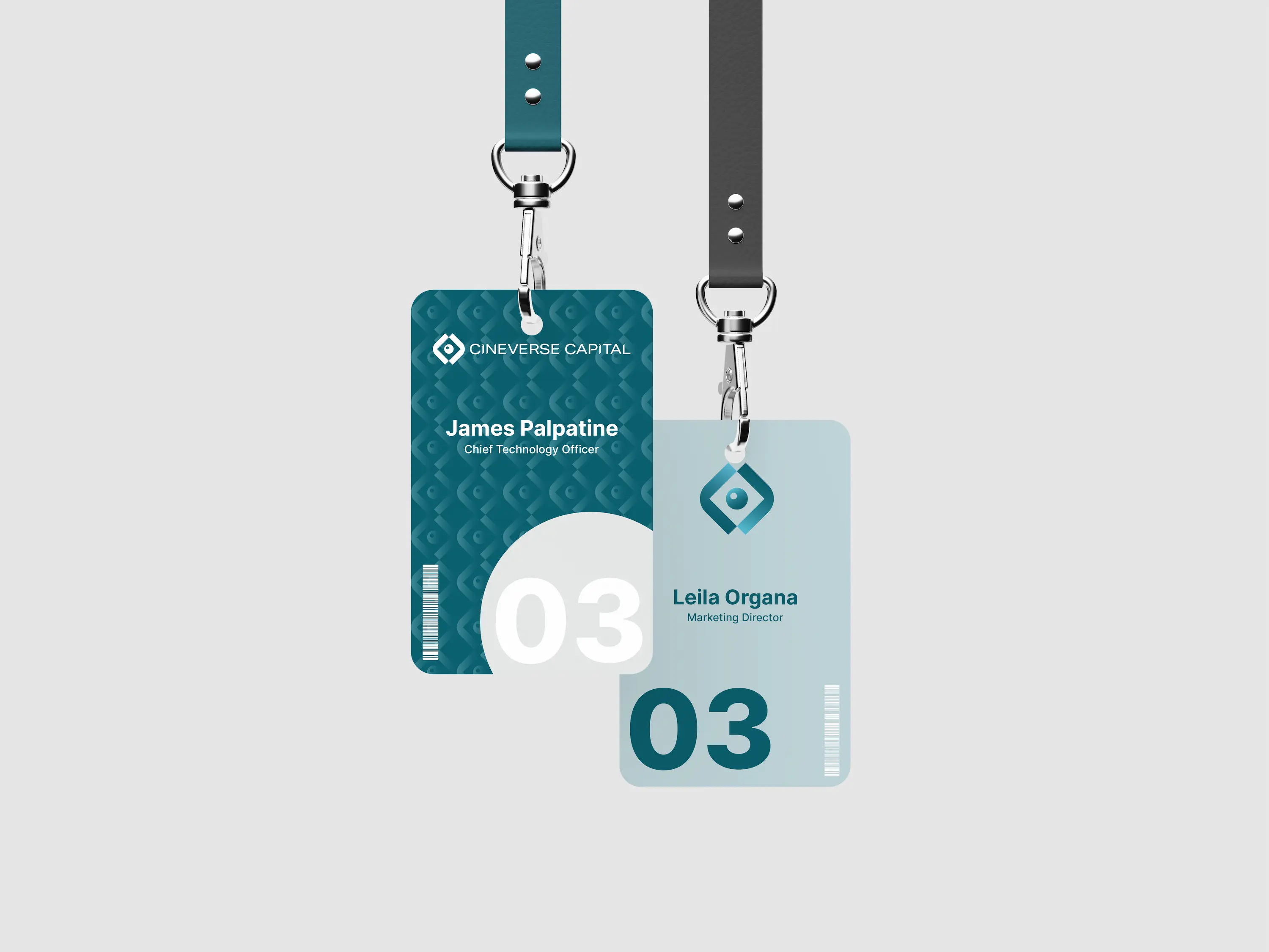 Cineverse Capital ID Cards Mockup | HotSauce Design Works