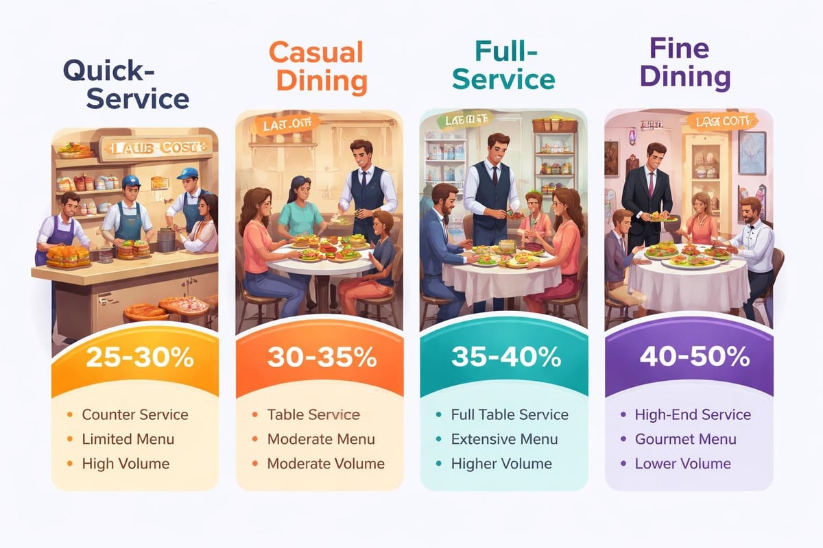 Labor cost benchmarks comparison