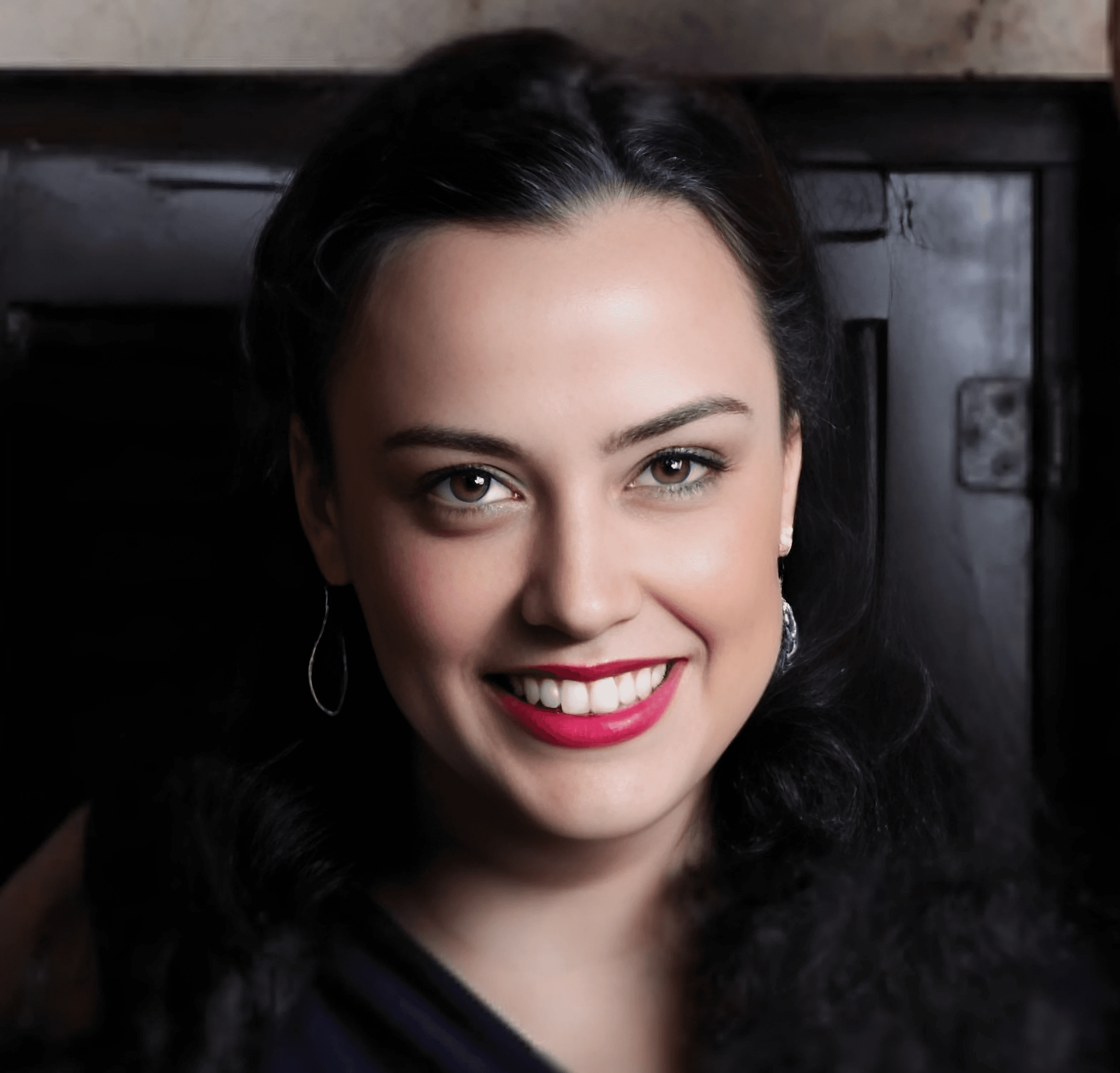 female photographer with red hair