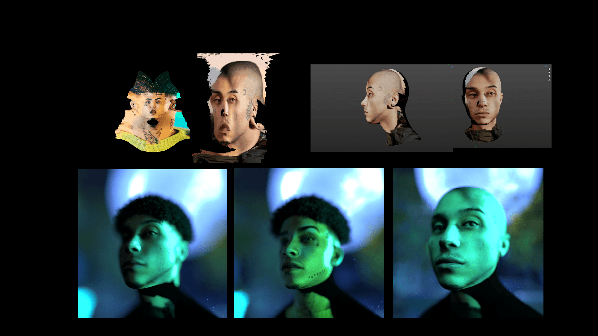 process of making digital headshot