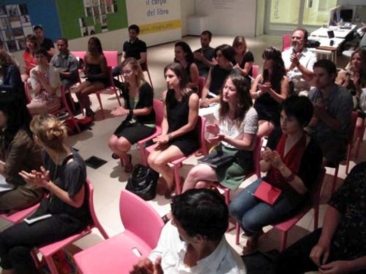 group of people clapping