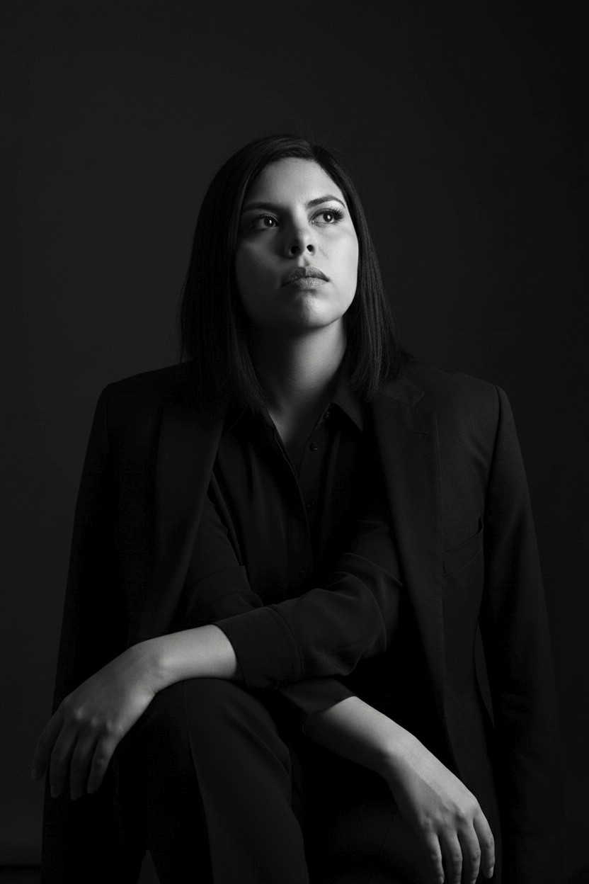 Portrait of portfolio creator – front view