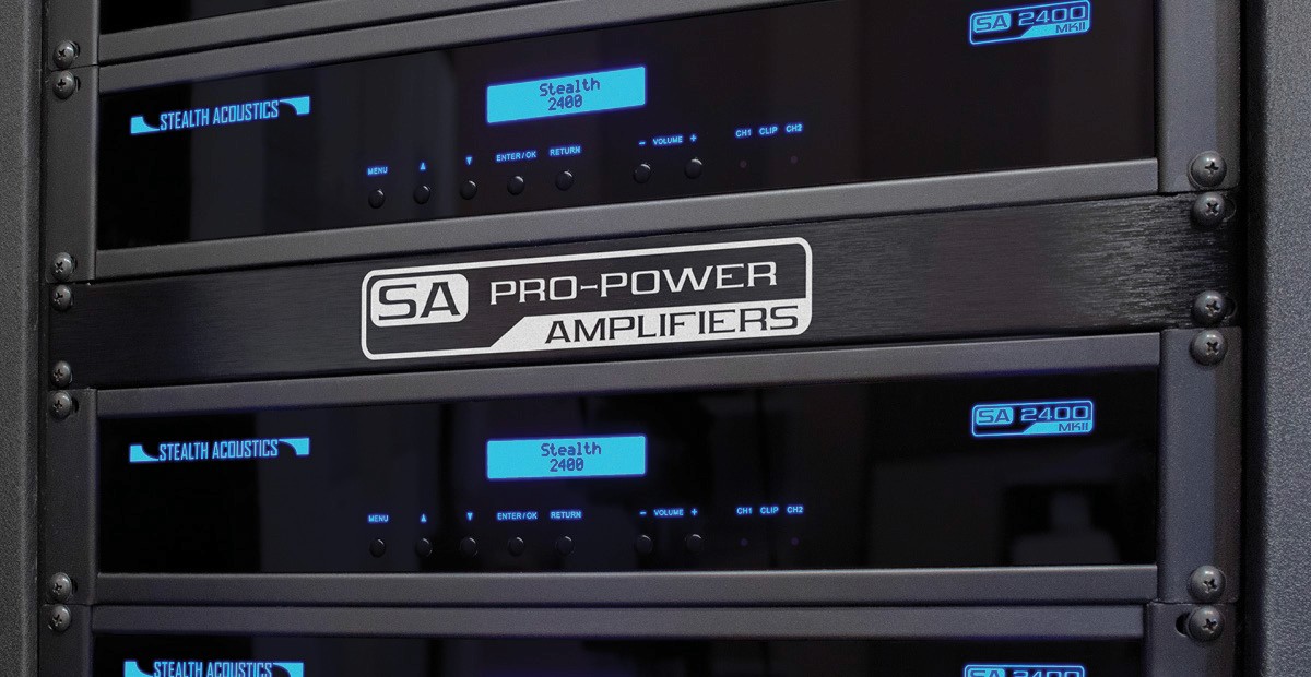 Stealth Acoustics SA 2400 amplifiers stacked