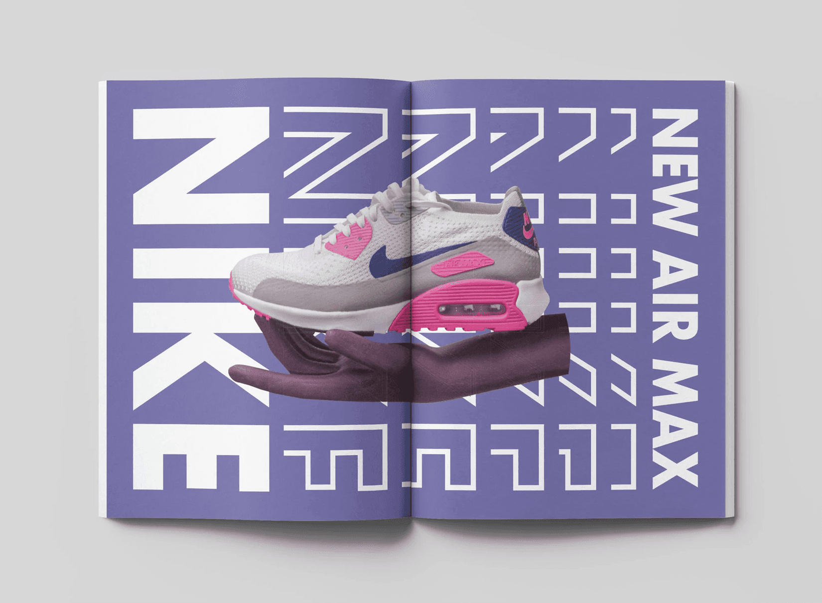 Side 8 og 9 med nike reklame