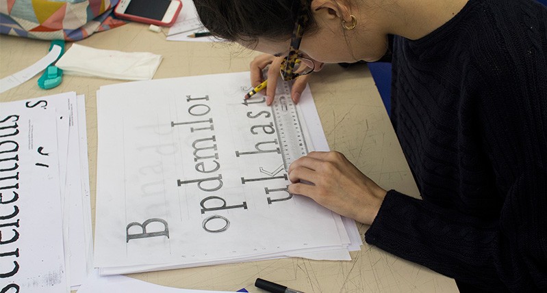 Hand lettering exercise