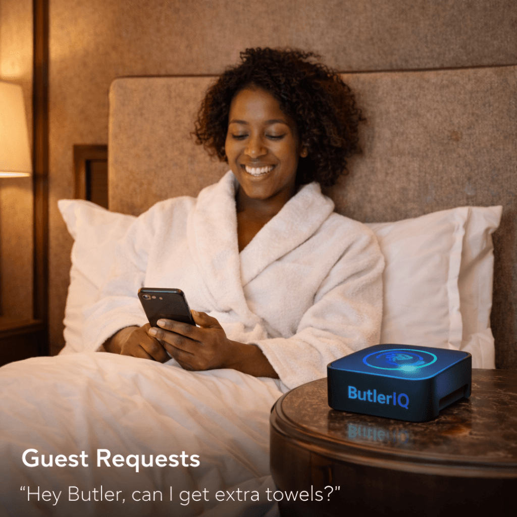 Maid bringing Towels