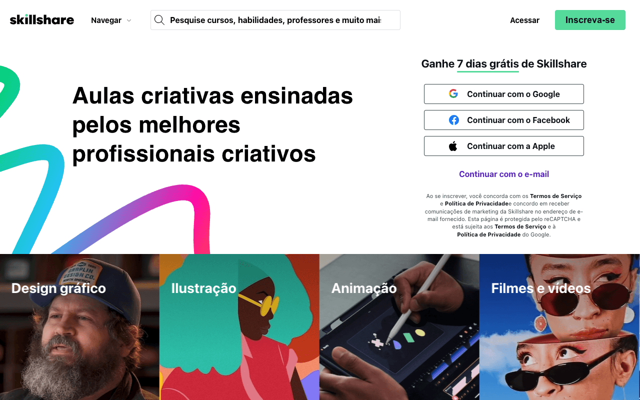 Skillshare екранна снимка