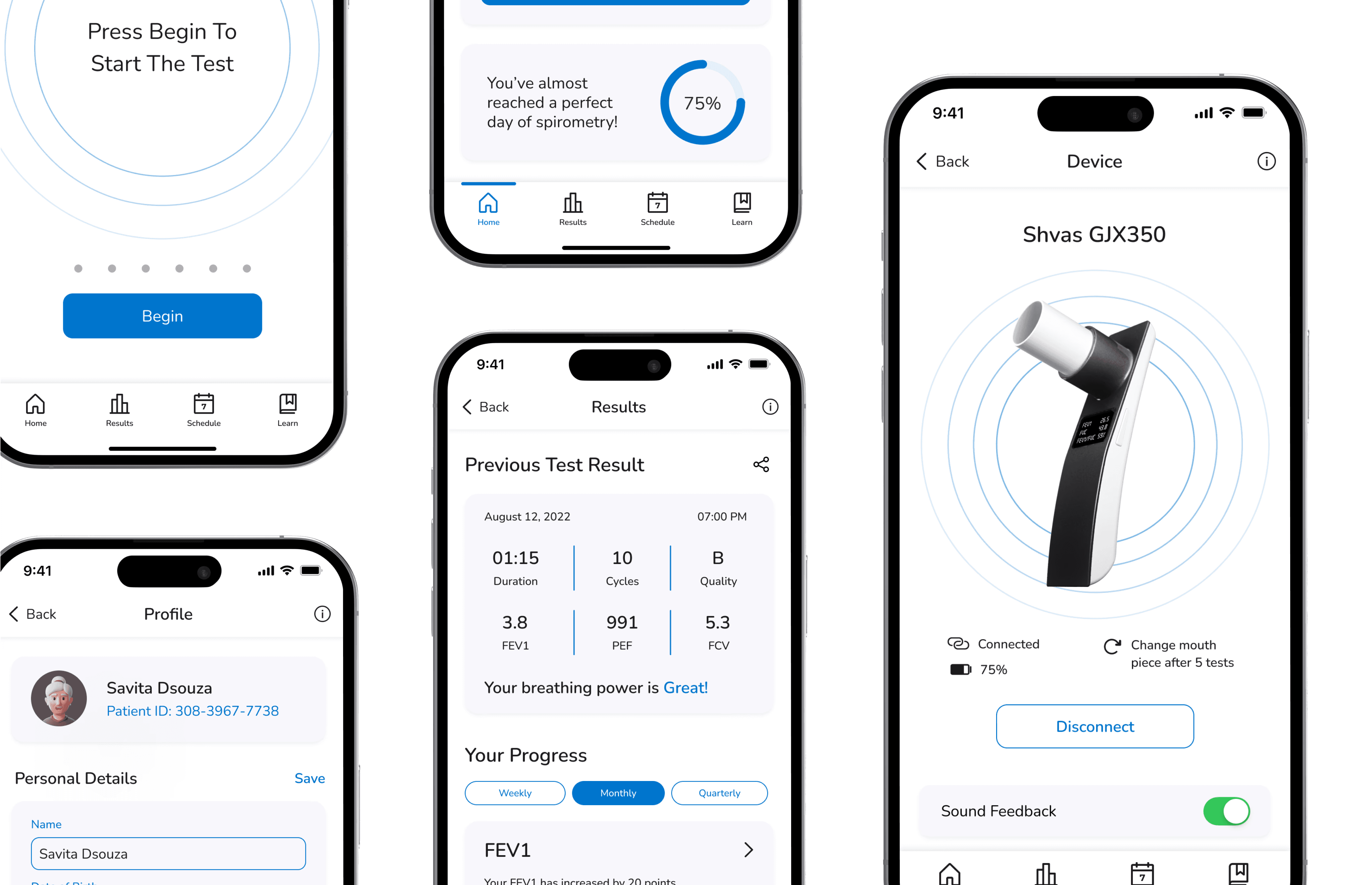 Shvas - Digital Spirometry App