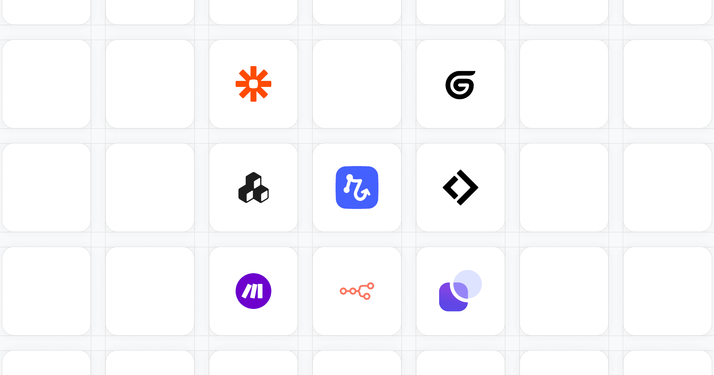 Icons of recommended tools
