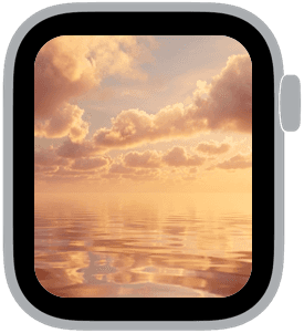 cloudwater Apple Watch face preview 3 featuring autumn, summer, and spring.