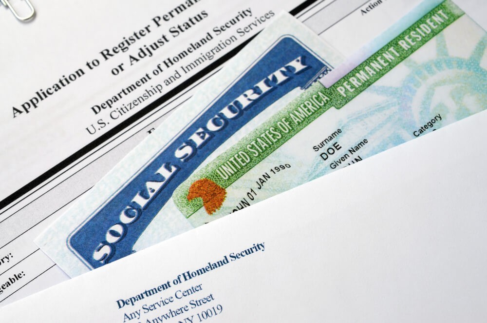 Where does Form I-485 fit in the green card process?