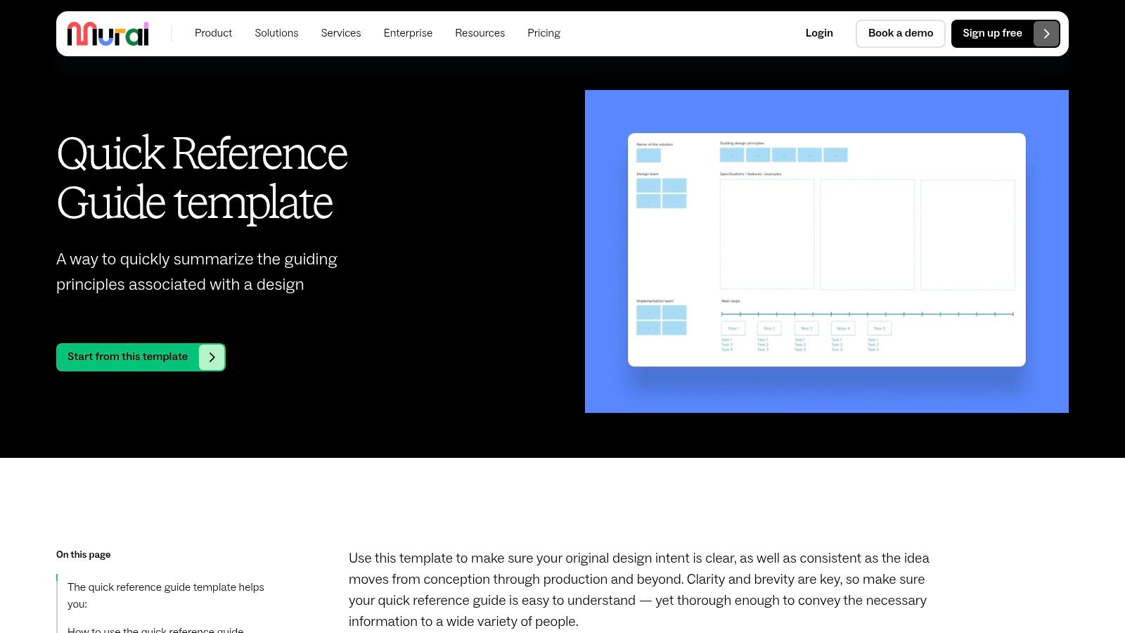 Mural Quick Reference Guide Template
