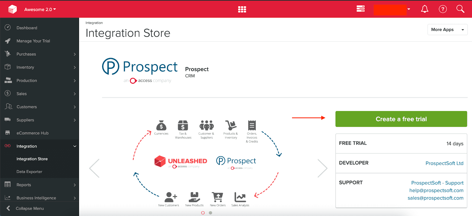 Prospect CRM integration&nbsp;